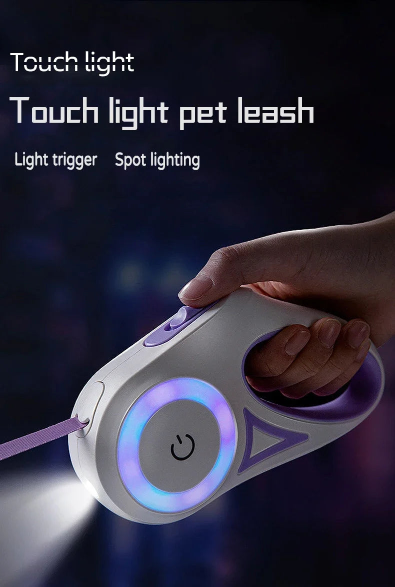 Retractable Dog Leash with LED Light – 3m or 5m